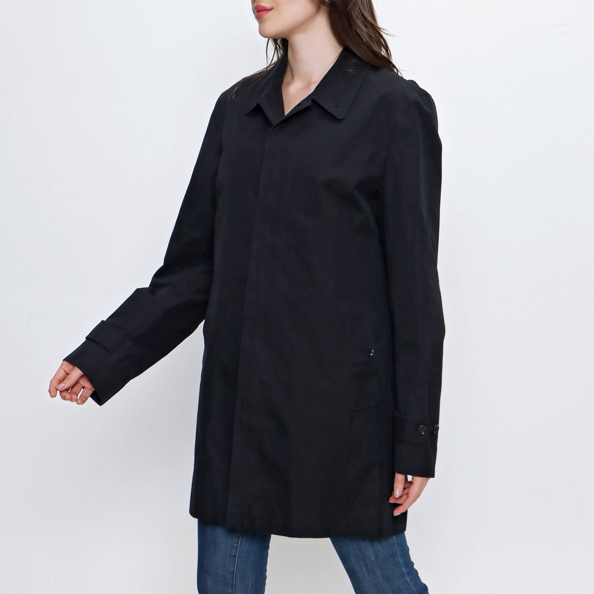 Burberry - Black Cotton Unisex Car Coat 